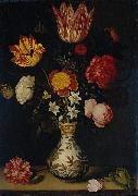 Ambrosius Bosschaert, Bloemstilleven in een Wan li vaas